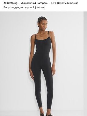 Wilfred Black Slim Scoopback Jumpsuit